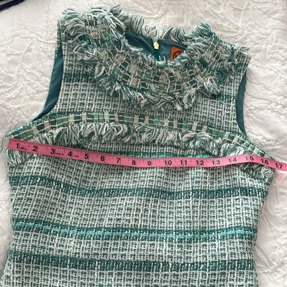 Tory Burch Curtis Tweed Dress Size 2 - Picture 10 of 16